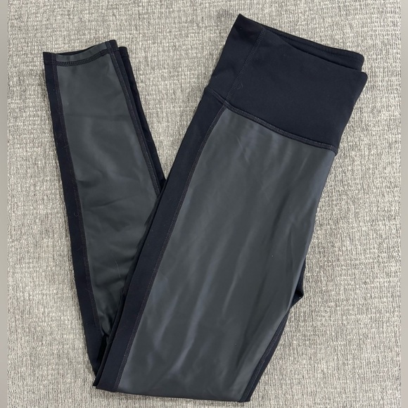 SOLD Athleta faux leather front panel leggings - Picture 3 of 5